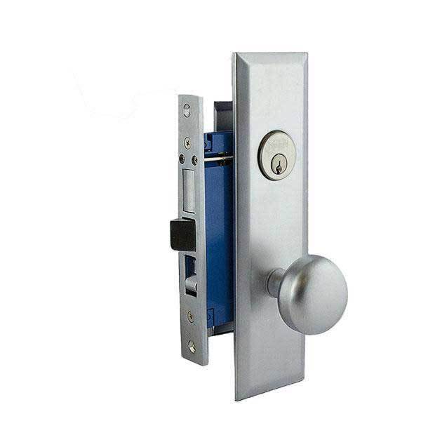 Kenaurd Kenaurd:Mortise Lockset Silver (w/ Knob) - SC1-RH KML01-SS-SC1-RH